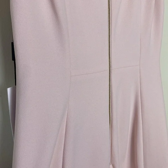 NWT Calvin Klein Women's Sleeveless Seamed Sheath With Tie Neck Pink Size 8 - Picture 12 of 16
